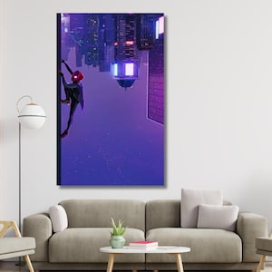 Miles Morales WALL ART, Across The Spider-Verse CANVAS, Spider-Man Poster, Spider Punk Canvas/Spider-Man Across The Spider-Verse Poster
