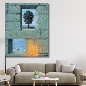 Rene Magritte Digital Print CANVAS ,Magritte Poster, Exhibition Poster, Rene Magritte Wall Art, Gallery Wall Art, DIGITAL DOWNLOAD