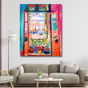 Henri Matisse The Open Window ART, Henri Matisse Print Henri Matisse POSTER The Open Window Canvas Art Matisse Painting Abstract Artwork