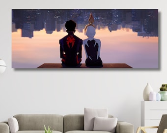 Spider-Man Into the Spider-Verse WALL ART, Spiderman POSTER, Wall Art, Room Decor, Home Decor, Movie Poster for Gifts For Kids Poster
