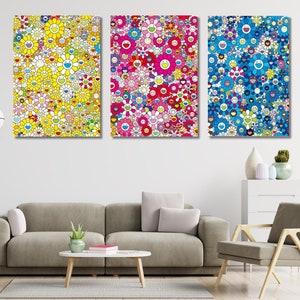 Artwork Replica Pop Art Eye Love SUPERFLAT by Takashi Murakami (Inspired  By)