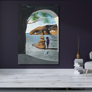 Salvador Dali ART,Salvador Dali Mysterious Ready To Hang Canvas,Salvador Dali Exhibition Poster Print Surrealism Art,Dali Mysterious Poster