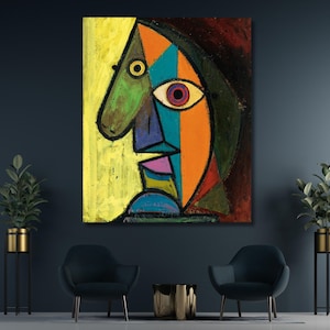 Picasso POSTER,Le Reve Poster Print Canvas Wall Art by Pablo Picasso Woman Asleep In An Armchair(The Dream)1932,Pablo Picasso Art Wall Decor