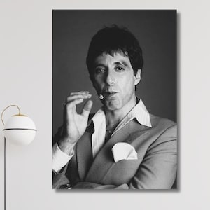 Tony Montana Ready To Hang ART, Tony Montana Fashion Print Life is Joke Print Fashion Poster Fashion Wall Art Tony Montana Photography Print