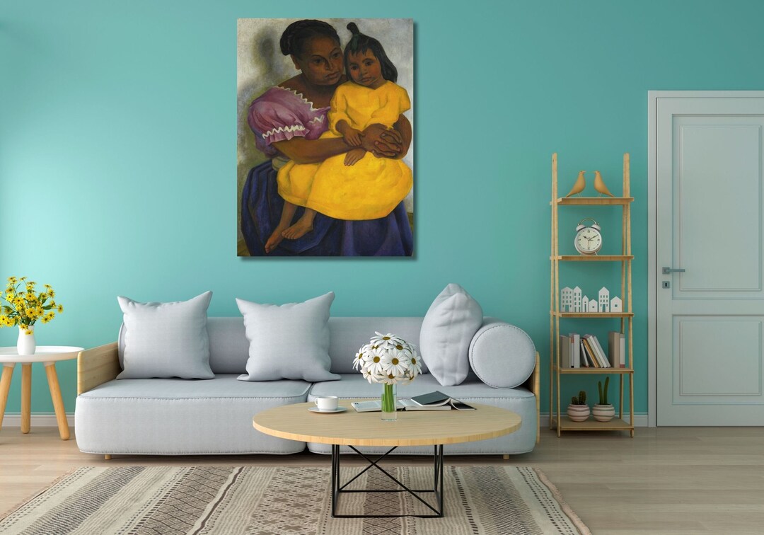 Mother and Child by Diego Rivera Art, Diego Rivera Wall Decor WALL Art ...