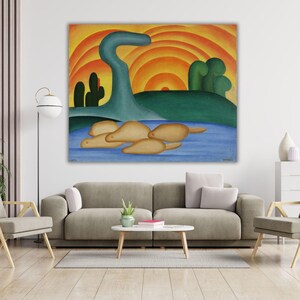 Tarsila do Amaral Setting Sun 1929 Wall Art Archival Quality Print, Tarsila do Amaral Quality Print , Tarsila do Amaral Poster, Canvas Art
