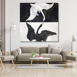 The Swan No. 1 By Hilma af Klint Quality Print Canvas, Hilma af Klint Art, Hilma af Klint Ten Largest Adulthood Reproduction Wall Decor Art