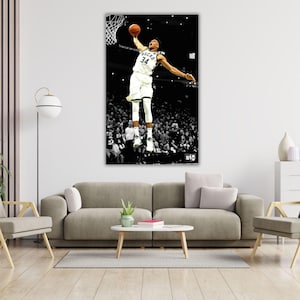 Giannis Antetokounmpo Dunk Ready to Hang Wall Art, Giannis Antetokounmpo Poster, Giannis Antetokounmpo Canvas Art Print,Sport Wall Decor Art