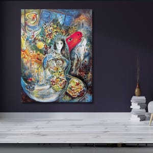 Marc Chagall Art Marc Chagall Exhibition,Marc Chagall Exhibition Poster, Museum of Modern Art, Vintage Exhibition Poster,Ready to Hang Art