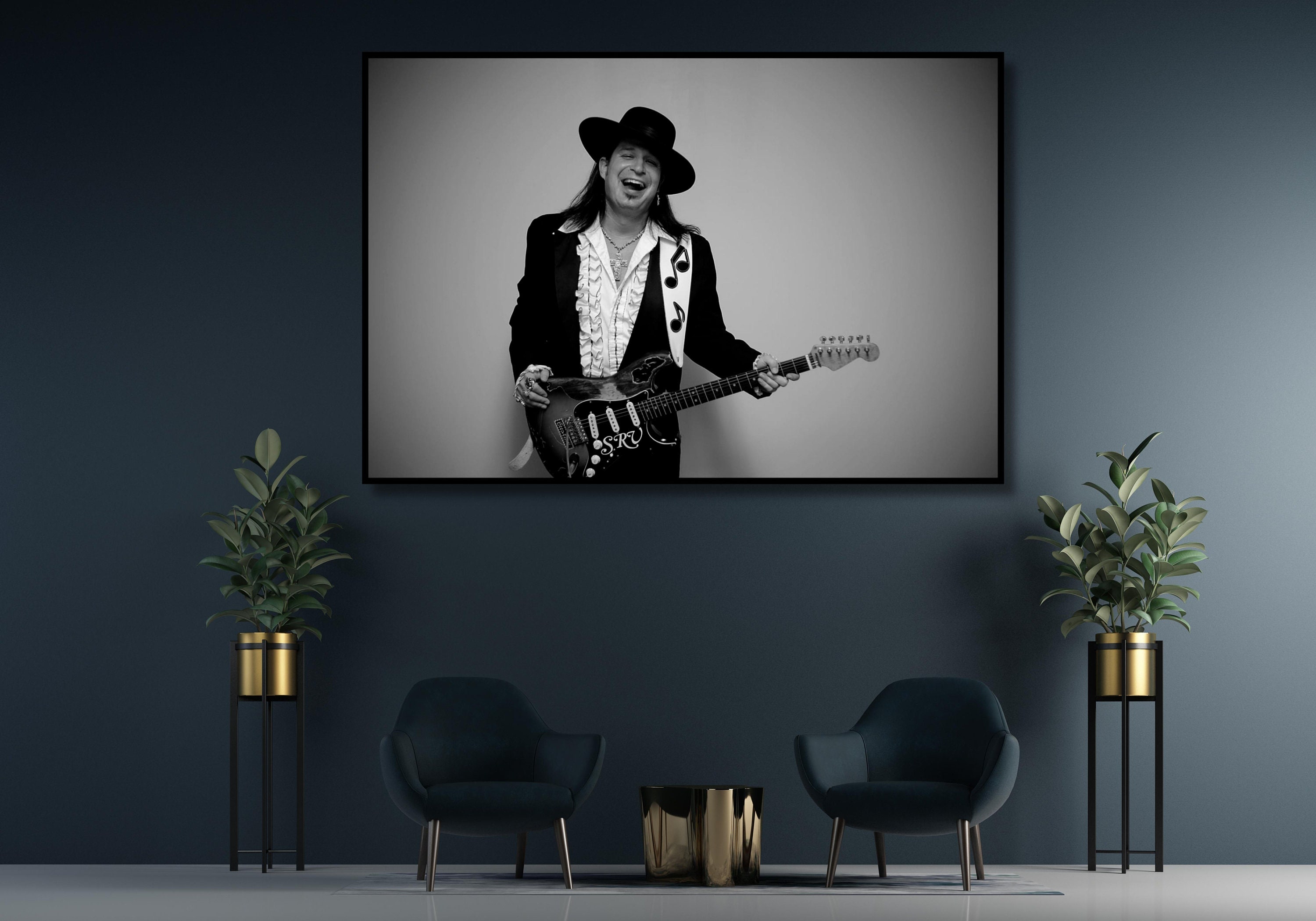 Stevie Ray Vaughan WALL ART, Stevie Ray Vaughan Print, SRV Print
