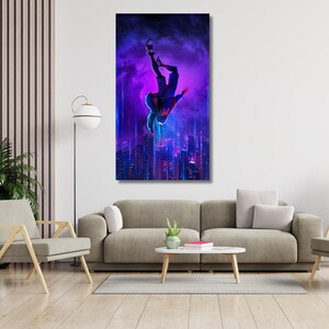 Spiderman Verse Miles Morales Poster,Miles Morales CANVAS,Spiderman Canvas Print ,Spiderman Poster,Marvel Poster,Gift for Kids,Ready to Hang