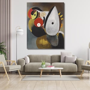 Joan Miro Ready to Hang WALL ART, Exhibition Wall Art, Joan Miro Poster, Surreal Wall Decor, Joan Miro Print, Luxury Wall Art,Surrealism art