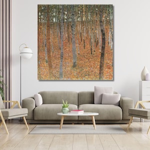 Birch Forest 1902 by Gustav Klimt Canvas Gallery Wrapped or Framed Giclee Wall Art Print Gustav Klimt WALL ART, Canvas Print, Wall Decor Art