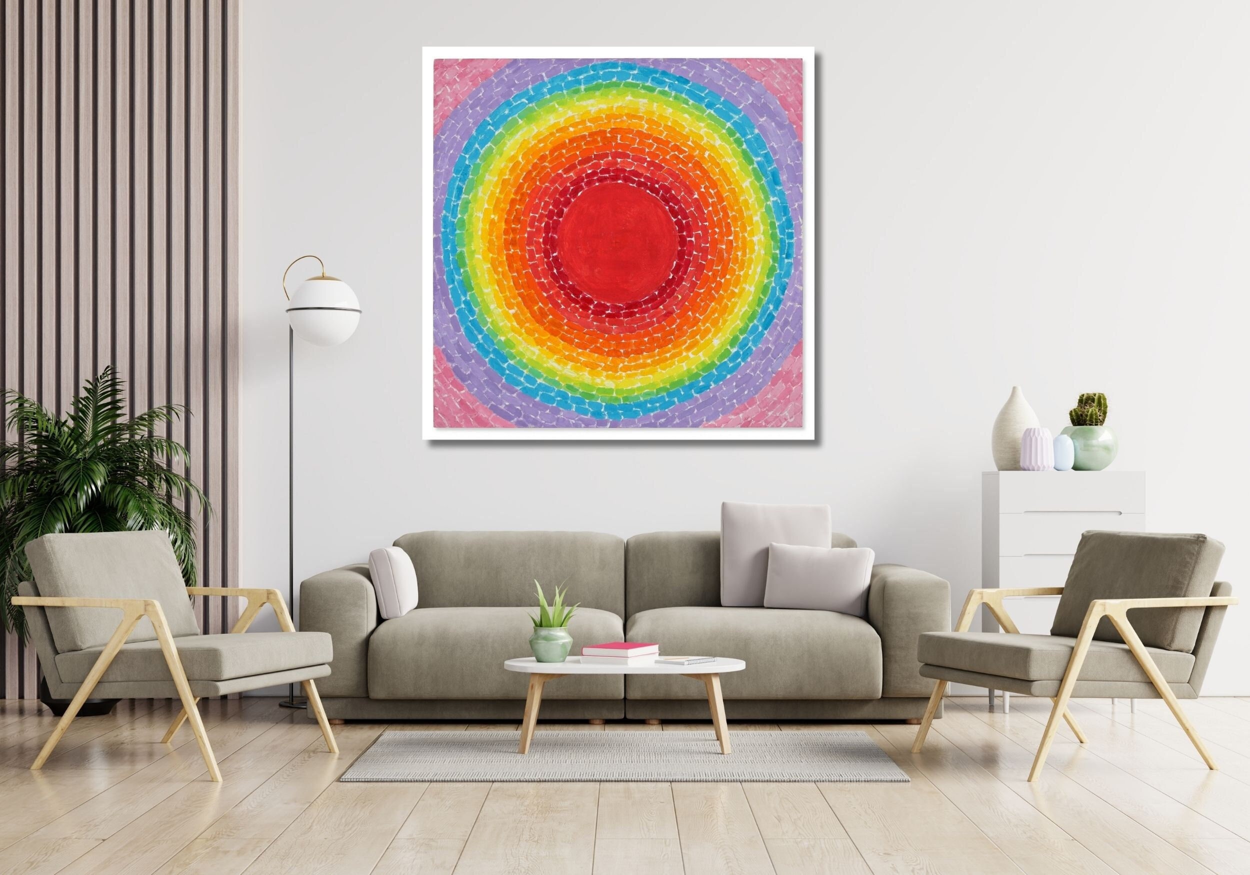 Atardecer fantástico de Alma-Thomas, exhibición del sol en la Tierra, 1970, arte de Alma Thomas, póster de pintura colorida, arte mural de Alma Thomas, impresión en lienzo Blast Off