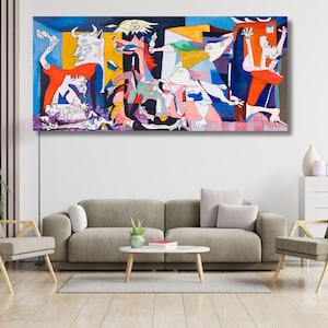 Guernica di Pablo Picasso Tela, Pablo Picasso Arte murale Arte cubista, Stampa su tela, Arte di Pablo Picasso, Tela Guernica, Tela pronta da appendere
