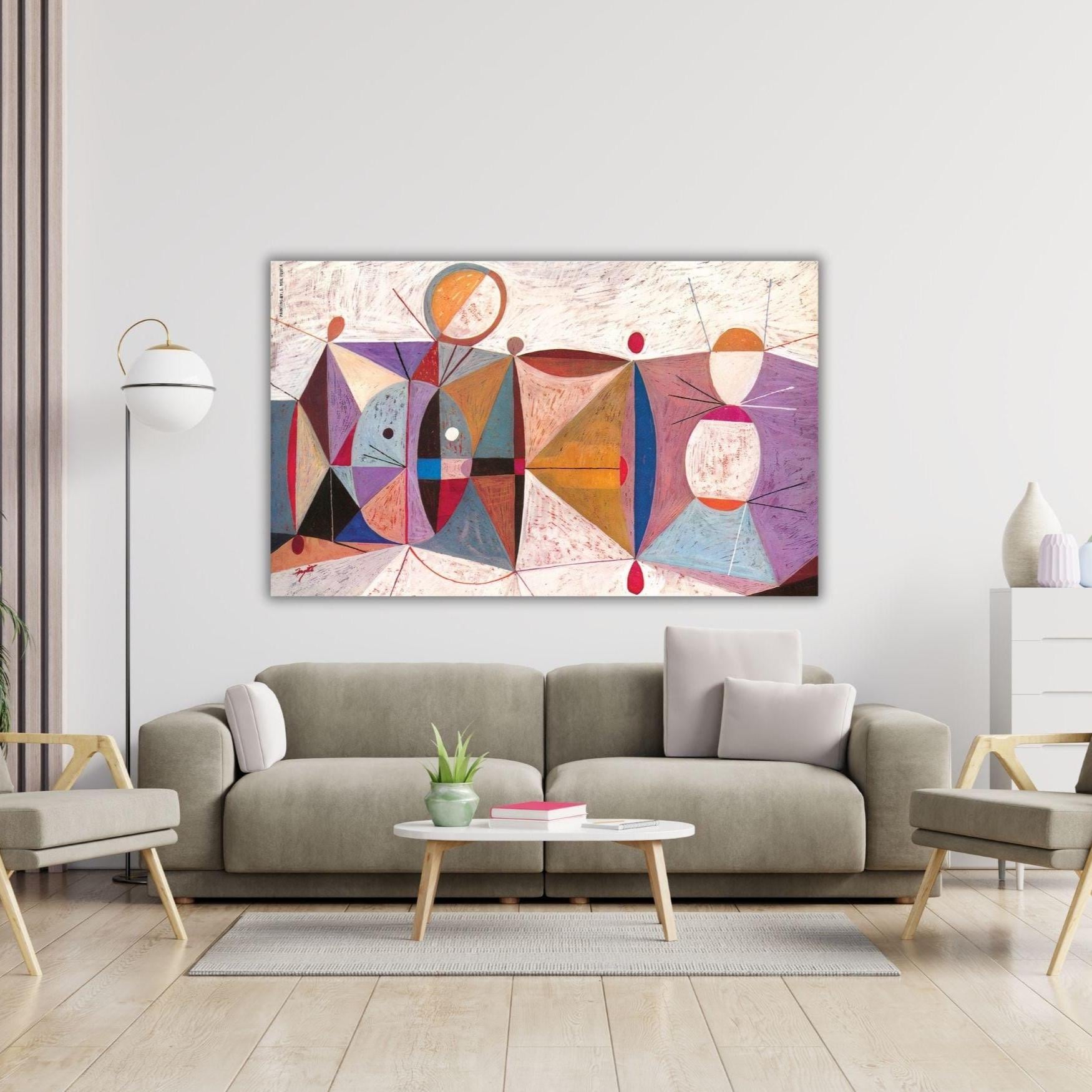 Mid-century Modern Art by S. Neil Fujita Ready to Hang Canvas Wall