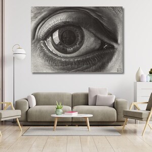 Maurits Cornelis Escher The EYE POSTER, Dutch Artist, Imp-Art, M. C. Escher Gift, Maurits Escher Poster, Escher Arts, Ready to Hang Wall Art