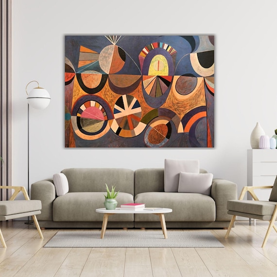 Abstract Mid Century Modern Art by S. Neil Fujita Ready to Hang