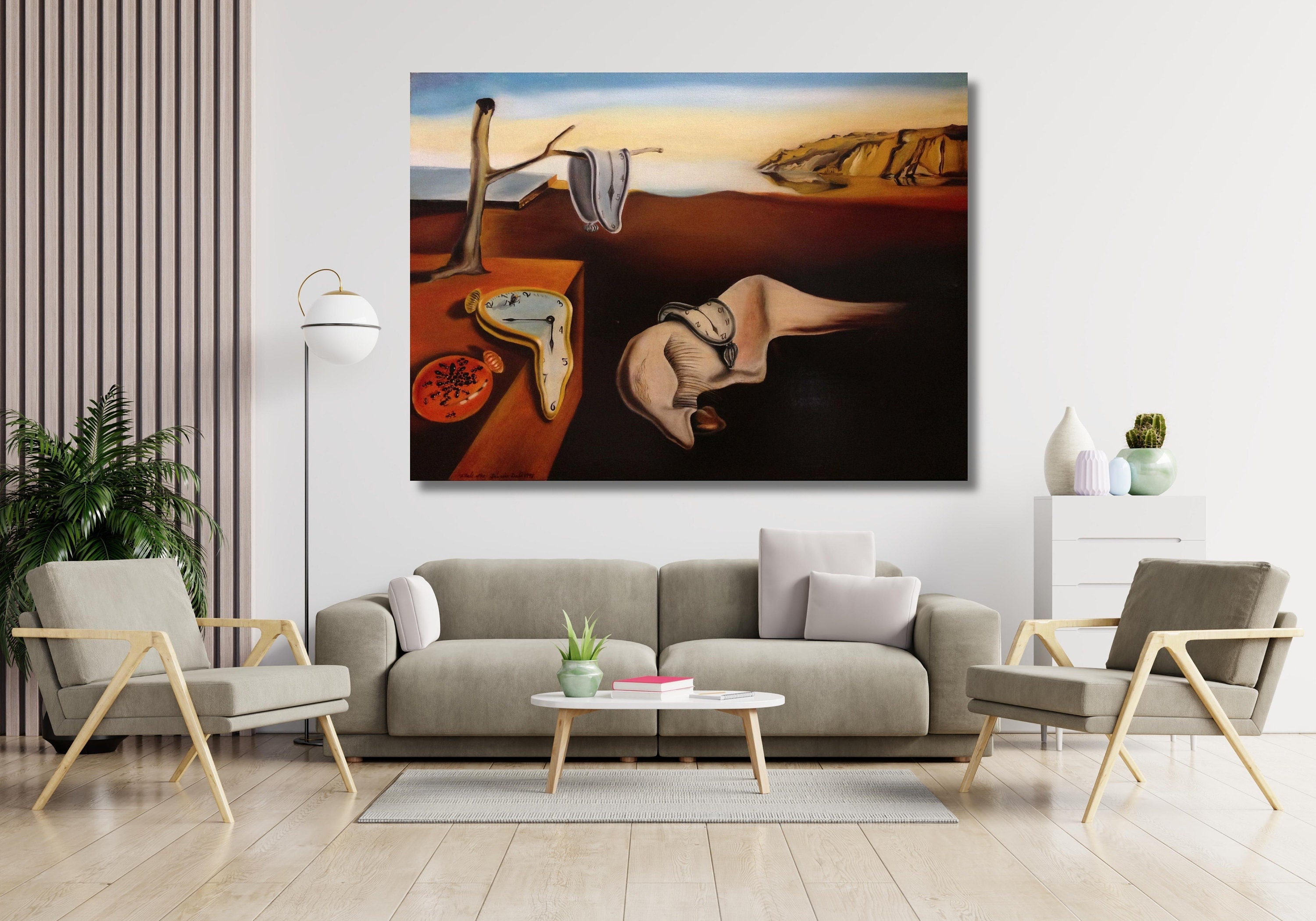 Artwork Melting Watches Clocks Surrealism Art,Salvador Dali CANVAS Surrealist Painting,Gift The Persistence of Memory,Salvador Dali Painting