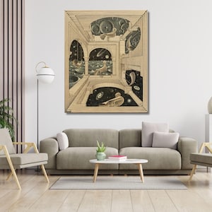 Another World by Maurits Cornelis Escher Canvas Poster, Maurits Cornelis Escher Poster, Escher Print, Surrealist Poster, Cornelis Escher ART