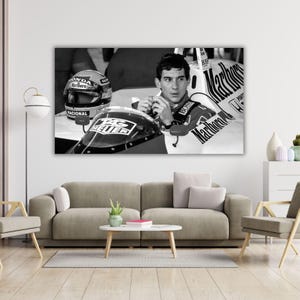 Ayrton Senna Wall Art, Racing Legend Wall Art, F1 Icon Print, Motorsport Decor,Car Enthusiast Gift, Formula 1 Artwork, Vintage Racing Poster