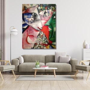 Marc Chagall WALL ART, Marc Chagall Exhibition,Marc Chagall Exhibition Poster, Museum of Modern Art, Vintage Exhibition Poster
