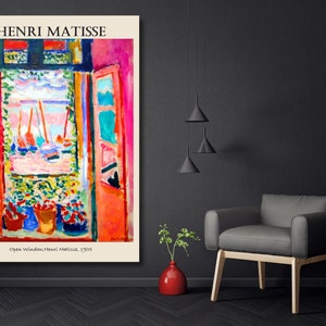 Henri Matisse The Open Window Painting Henri Matisse Print Henri Matisse POSTER The Open Window Canvas Art Matisse Painting Abstract Artwork