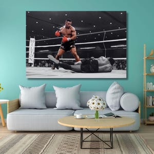 Mike Tyson Ready To Hang Canvas, Mike Tyson Print, Boxing Poster, Mike Tyson Wall Art, Mike Tyson Poster, Boxing Wall Decor, Boxing Gift Art