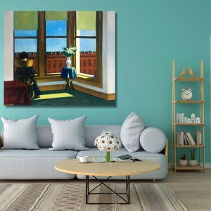 Night Windows von Edward Hopper CANVAS Edward Hopper Reproduktion Dekor Kunst, Edward Hopper Ausstellung Night Windows Kunstwerk Geschenk, fertig zum Aufhängen