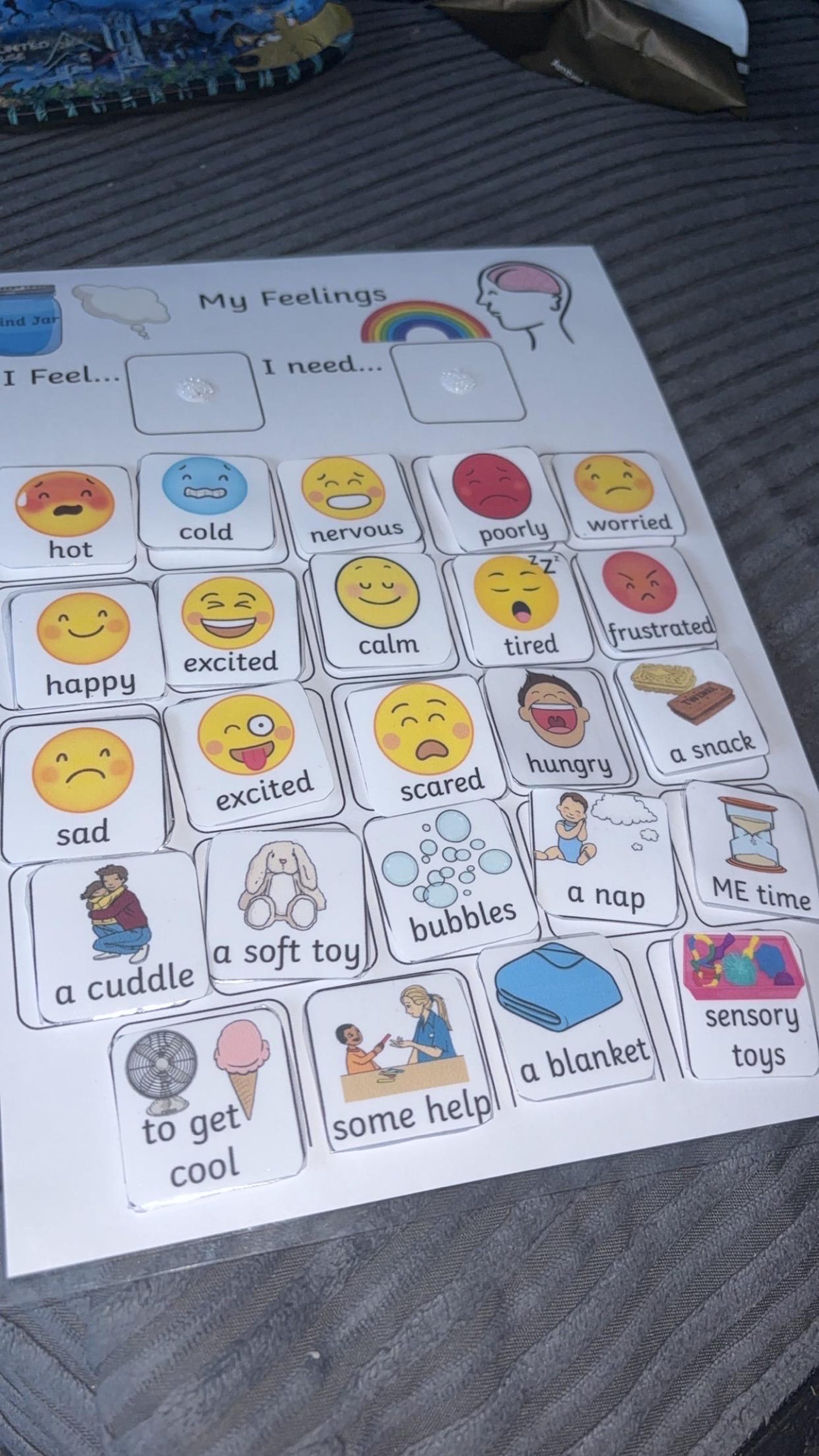 PERSONLISED - SEN Emotions and Needs Sheet - Etsy