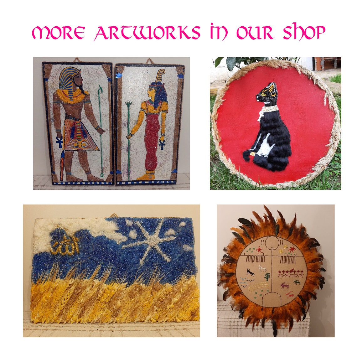 Custom Handmade Pet Wall Decor and Artwork, Customised Cat Dog Decor