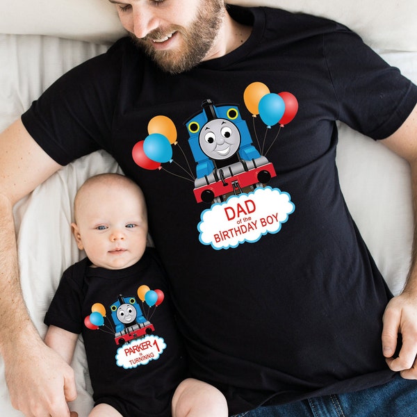 Custom Thomas and Friends Tshirt, Thomas The Train Birthday Shirt, Birthday Boy and Girl Thomas The Train Shirt, Thomas Gift Shirts for Kids