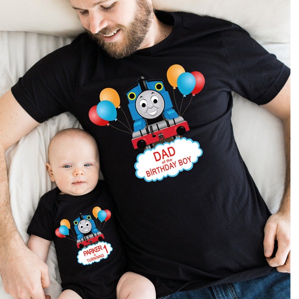 Custom Thomas and Friends Tshirt, Thomas The Train Birthday Shirt, Birthday Boy and Girl Thomas The Train Shirt, Thomas Gift Shirts for Kids