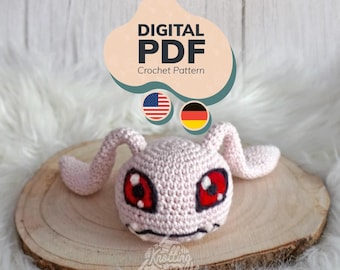 Digital Monster Baby - Amigurumi - Crochet Pattern Bota /PDF // Häkelanleitung Bota [US Terms/GER]