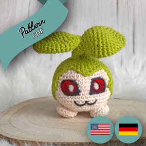 Digital Monster Baby - Amigurumi - Crochet Pattern Tane /PDF // Häkelanleitung Tane [US Terms/GER]