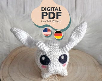Digital Monster Baby - Amigurumi - Crochet Pattern Toko Monster/PDF // Häkelanleitung Toko Monster[US Terms/GER]