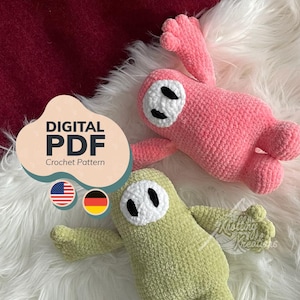 Schema all'uncinetto Bean Buddy Amigurumi-PDF (Termini USA + Germania)