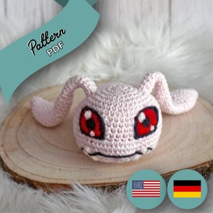 Digital Monster Baby - Amigurumi - Crochet Pattern Koro / PDF // Häkelanleitung Koro [US Terms/GER]