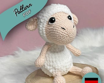 Häkelanleitung - Mixschaf, Lamm - PDF DE - Amigurumi