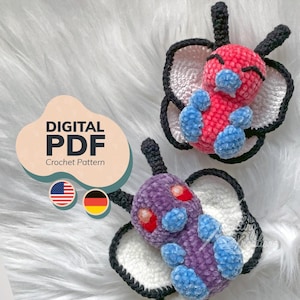 Crochet Pattern Butterfly - Flying Bug - Mini Pocket Monster - Amigurumi [US Terms/GER]