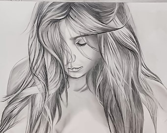 Ritratto personalizzato disegnato a mano a matita: un regalo artistico personalizzato.