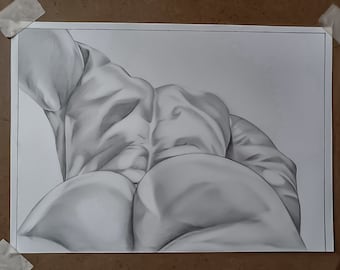 Boceto a lápiz de figura masculina personalizada, retrato personalizado a partir de una foto