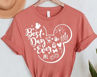 Disney Best Day Ever Shirt, Disney Vacation T-Shirt, Women Disney World Tee, Youth Disney Shirt, Mickey Best Day Ever Gift, Disneyland Shirt