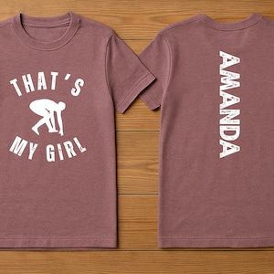 Custom Cross Country Shirt for Girls, XC Athlete Gift, Personalized Track Team Tee, That's My Girl Running T Shirt, Race Day Apparel