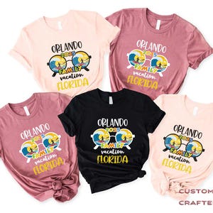 Orlando Family Vacation Florida 2025 Shirt, Matching Family Trip Shirts, Florida Vacation Shirts, Orlando Summer Tees, Family Travel Shirts