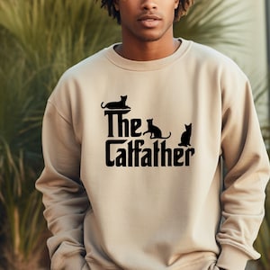 The Catfather Shirt,Cat Dad Sweatshirt, Funny Cat Lover Gift for Dad,Cat Fathers Day Gift,Cat Dad Gift,Cat Daddy Sweatshirt,Cat Father Sweat