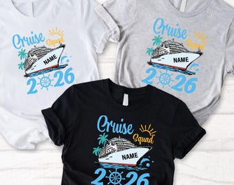 Custom Cruise Squad 2026 Shirt,Cruise Squad Matching,Custom Family Cruise Shirt,Cruise Shirt,Custom Cruise Squad Group Shirt for 2026 Season