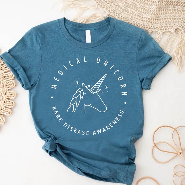 Medical Unicorn "Rare Disease Awareness" Shirt, Awareness Shirt, Spoonie-Corn, Spoonie, Chronic Illness, Medically Complex, Dysautonomia Tee