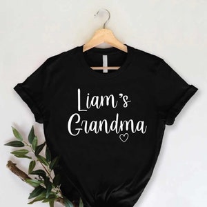 Custom Grandma Shirt, New Grandma Custom Christmas Gift from Grandkids, Grandma Reveal Gifts, Grandma Announcement Shirt, Nana to Be T-Shirt