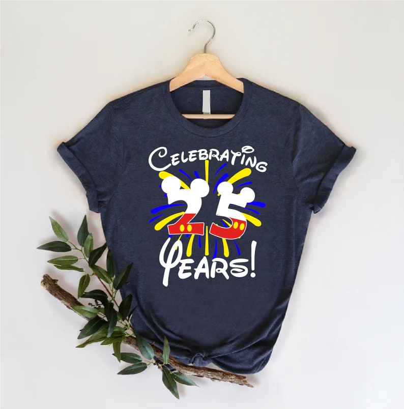 a t - shirt with the words celebrating 25 years on it